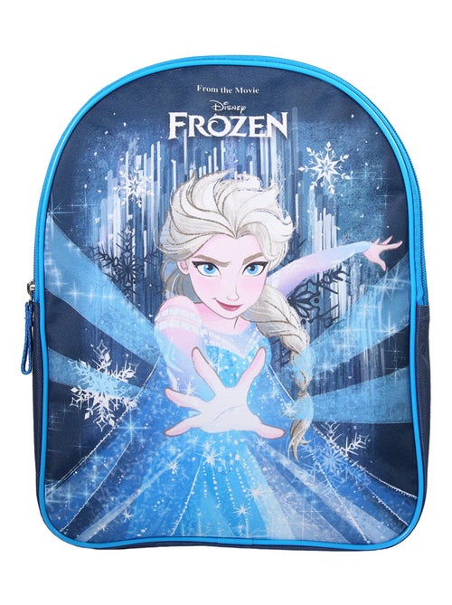 La Reine des Neiges - Sac goûter 31cm bleu marine, 1 compartiment - Bagtrotter - Kiabi