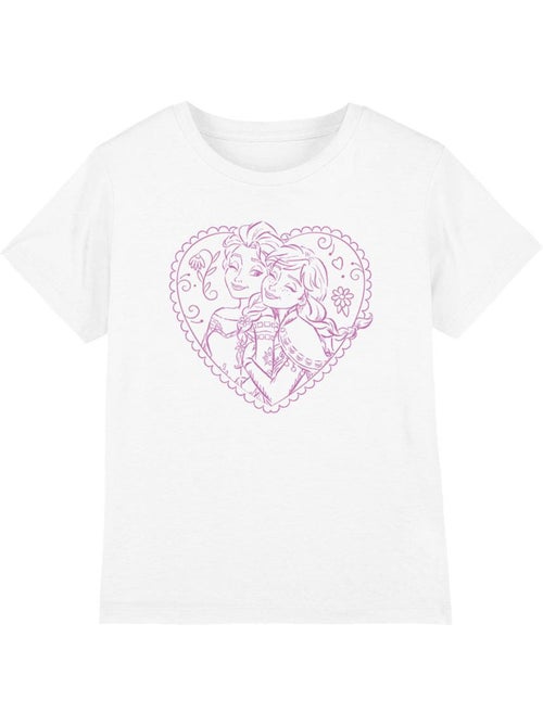 La Reine des Neiges - T-shirt (Anna, Elsa) - Kiabi