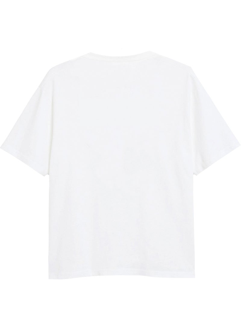 La Reine des Neiges - T-shirt (Elsa) Blanc - Kiabi
