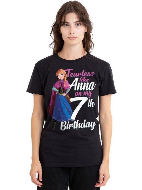 La Reine des Neiges - T-shirt FEARLESS LIKE ANNA - Kiabi