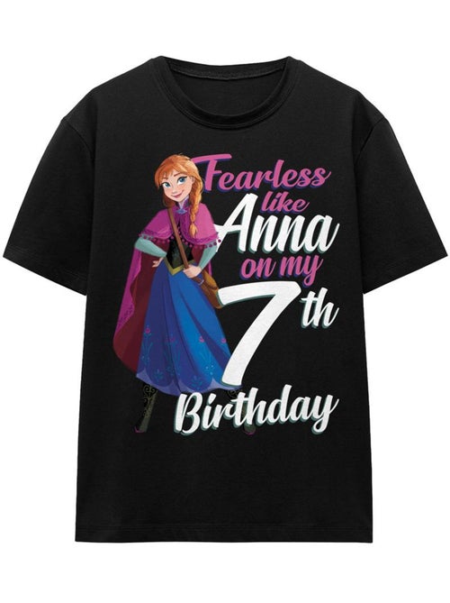 La Reine des Neiges - T-shirt FEARLESS LIKE ANNA - Kiabi