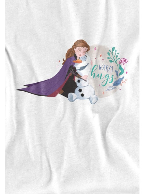 La Reine des Neiges - T-shirt LIKE WARM HUGS (Anna, Olaf) - Kiabi