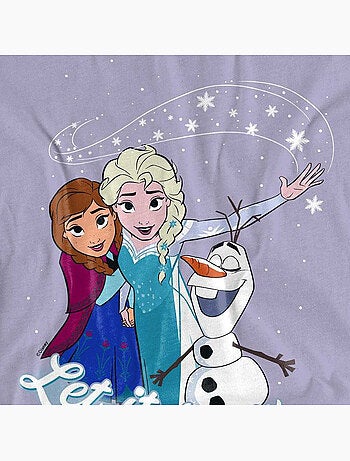 La Reine des Neiges - T-shirt motif Elsa et Anna LET IT SNOW (Anna, Elsa)