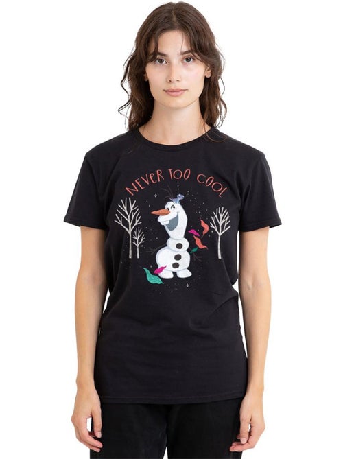 La Reine des Neiges - T-shirt NEVER TOO COOL - Kiabi