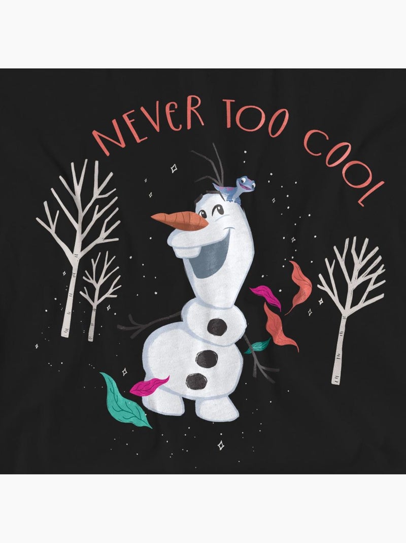 La Reine des Neiges - T-shirt NEVER TOO COOL Noir - Kiabi