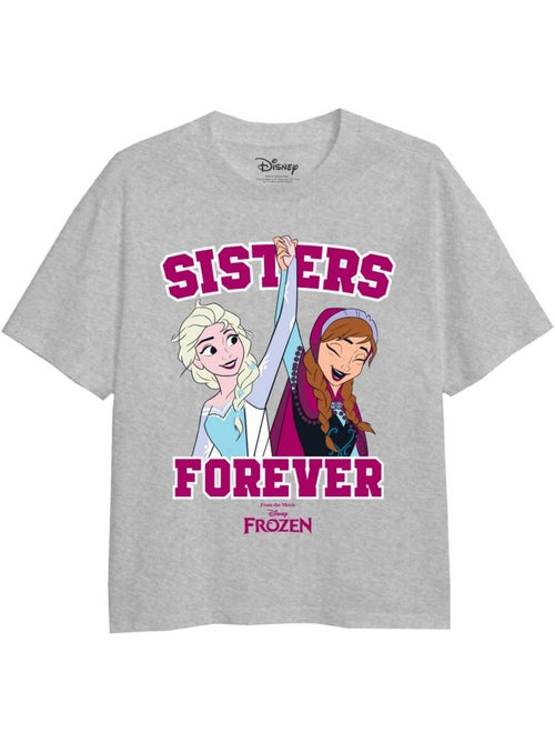 La Reine des Neiges - T-shirt SISTERS FOREVER (Anna, Elsa) - Kiabi