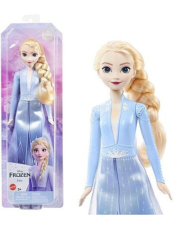 La reine des neiges 2-elsa-mattel poupée disney avec habillage et accessoires hlw48
