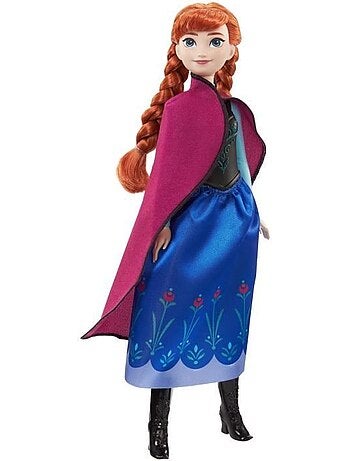 La Reine des Neiges-Anna- Mattel Poupée Disney avec habillage et accessoires HLW49