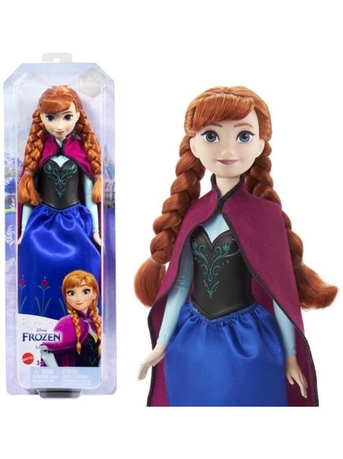 La reine des neiges-anna- mattel poupée disney avec habillage et accessoires hlw49 - Kiabi