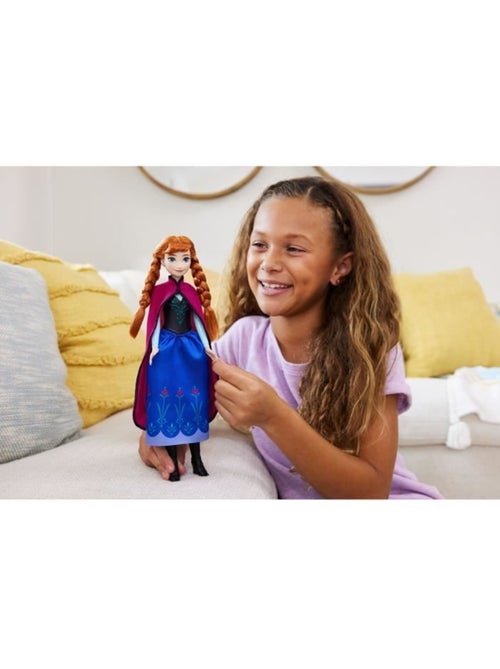 La reine des neiges-anna- mattel poupée disney avec habillage et accessoires hlw49 - Kiabi