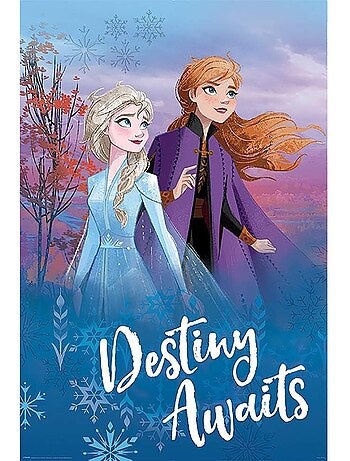 La Reine des Neiges II - Poster motif/style Longue DESTINY AWAITS