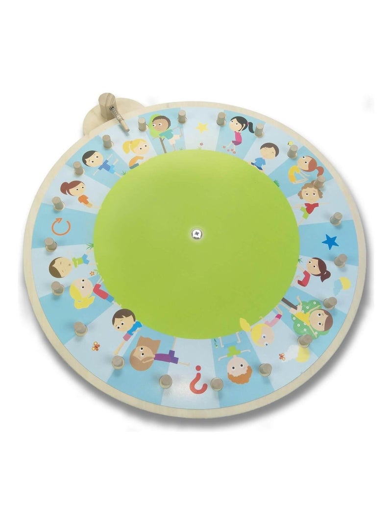 La Roue des Actions en bois Multicolore - Kiabi