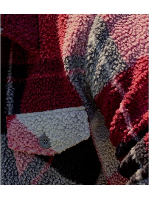 La surveste sherpa à carreaux  - atlas for men - Kiabi