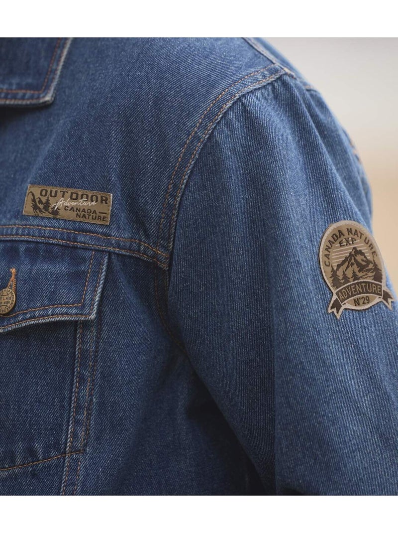 La veste en jean authentique  - atlas for men Bleu - Kiabi