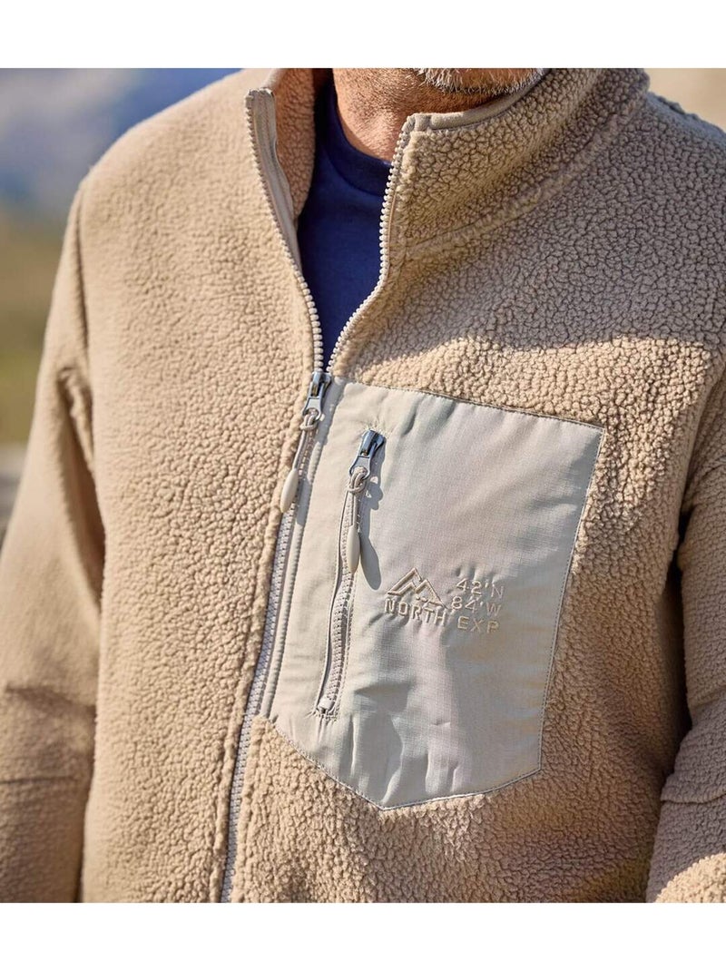 La veste sherpa maxi confort  - atlas for men Taupe - Kiabi