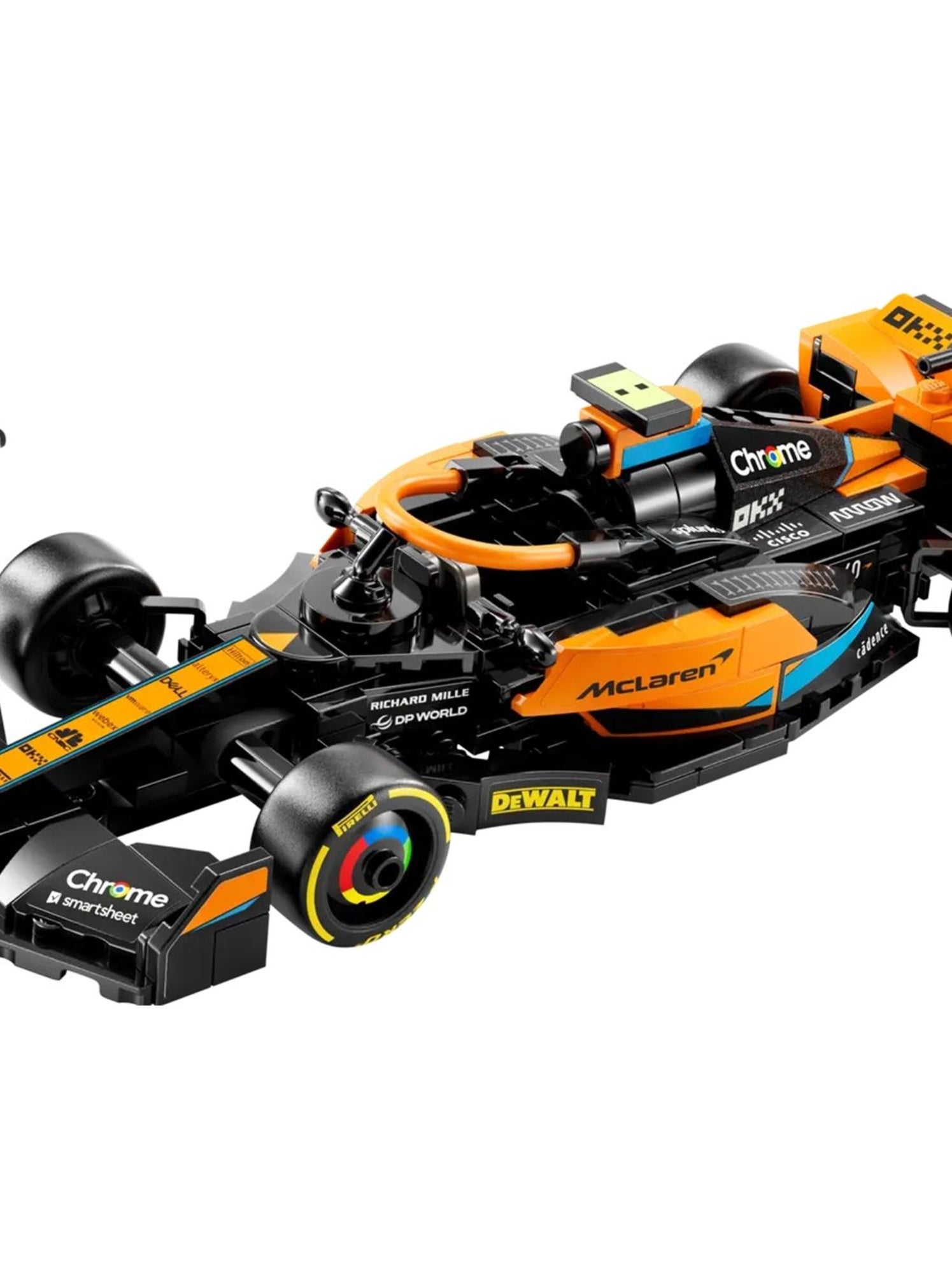 La voiture de course de Formule 1 McLaren 2023 N A Kiabi 28.19