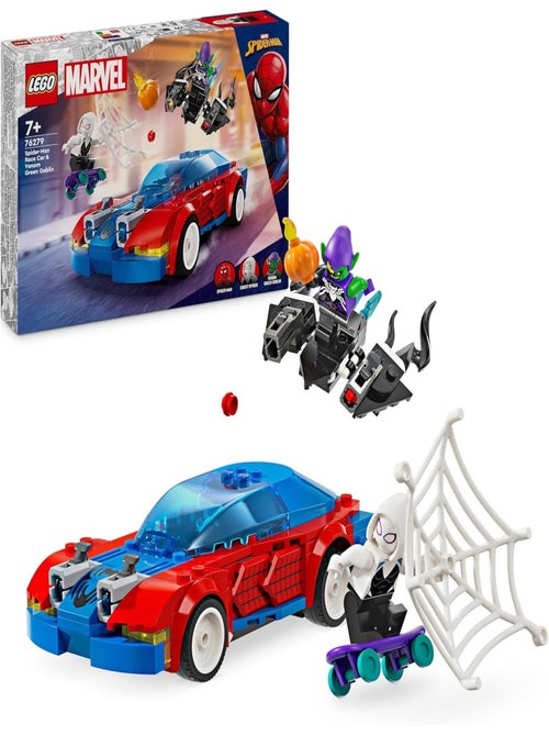 La voiture de course de Spider-Man contre le Bouffon Vert venomisé - Kiabi