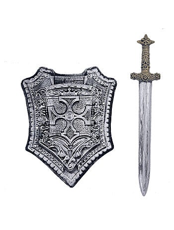 Labay | Accessoires déguisement enfant – Glaive et bouclier de chevalier