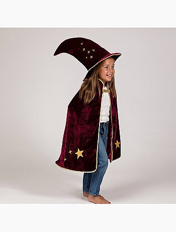 Labay | Déguisement enfant cape et chapeau de magicien Gandalf