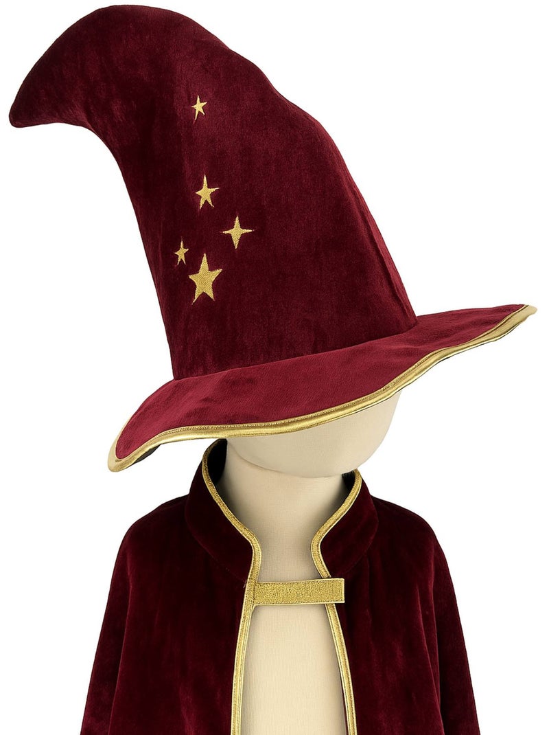 Labay | Déguisement enfant cape et chapeau de magicien Gandalf Rouge - Kiabi