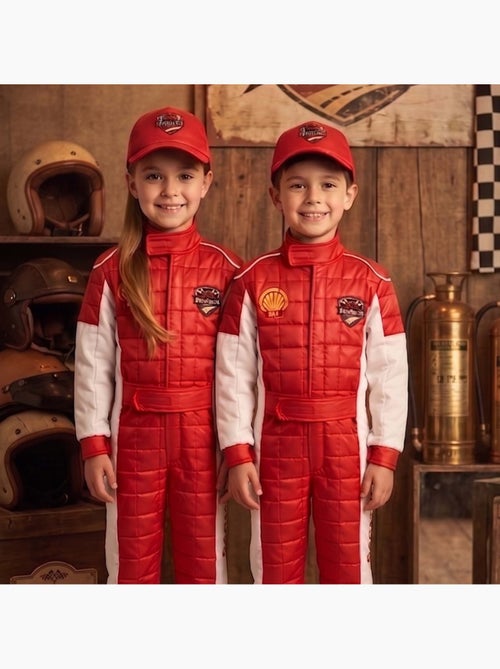 Labay | déguisement enfant pilote de course avec casquette - Kiabi