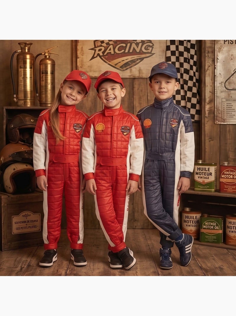 Labay | déguisement enfant pilote de course avec casquette Rouge - Kiabi