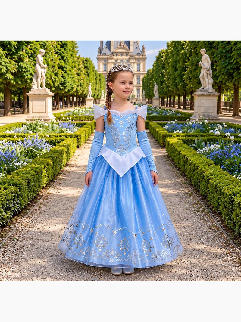 Labay | déguisement enfant robe de princesse julia Bleu - Kiabi