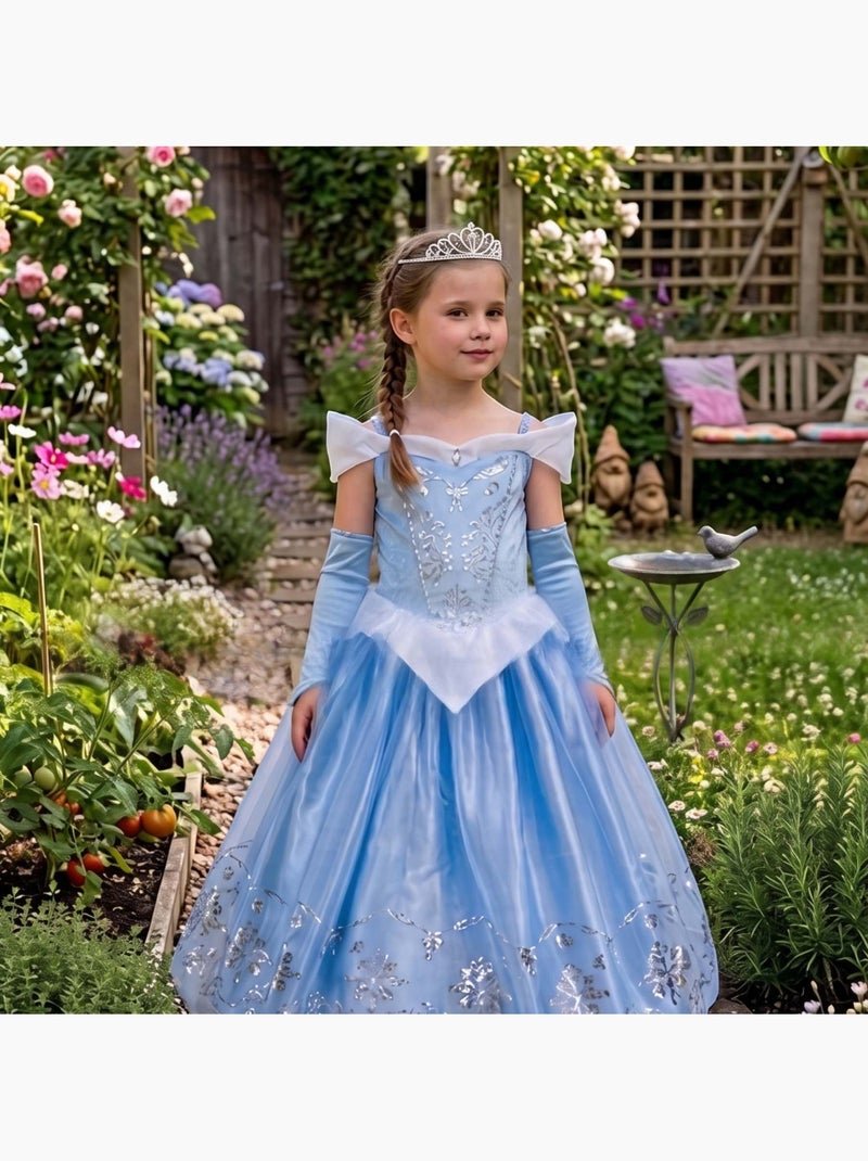 Labay | déguisement enfant robe de princesse julia Bleu - Kiabi