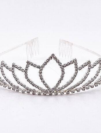 Labay | Diadème épi argenté enfant déguisement princesse