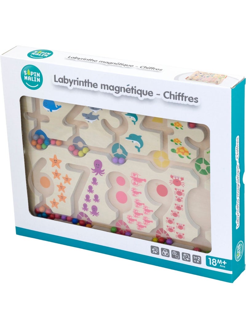 Labyrinthe magnétique Chiffres Beige - Kiabi