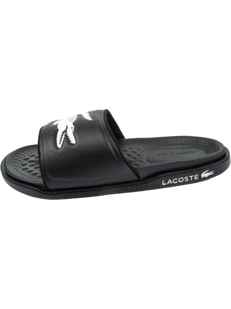 Lacoste - Claquettes CROCO DUALISTE Noir - Kiabi