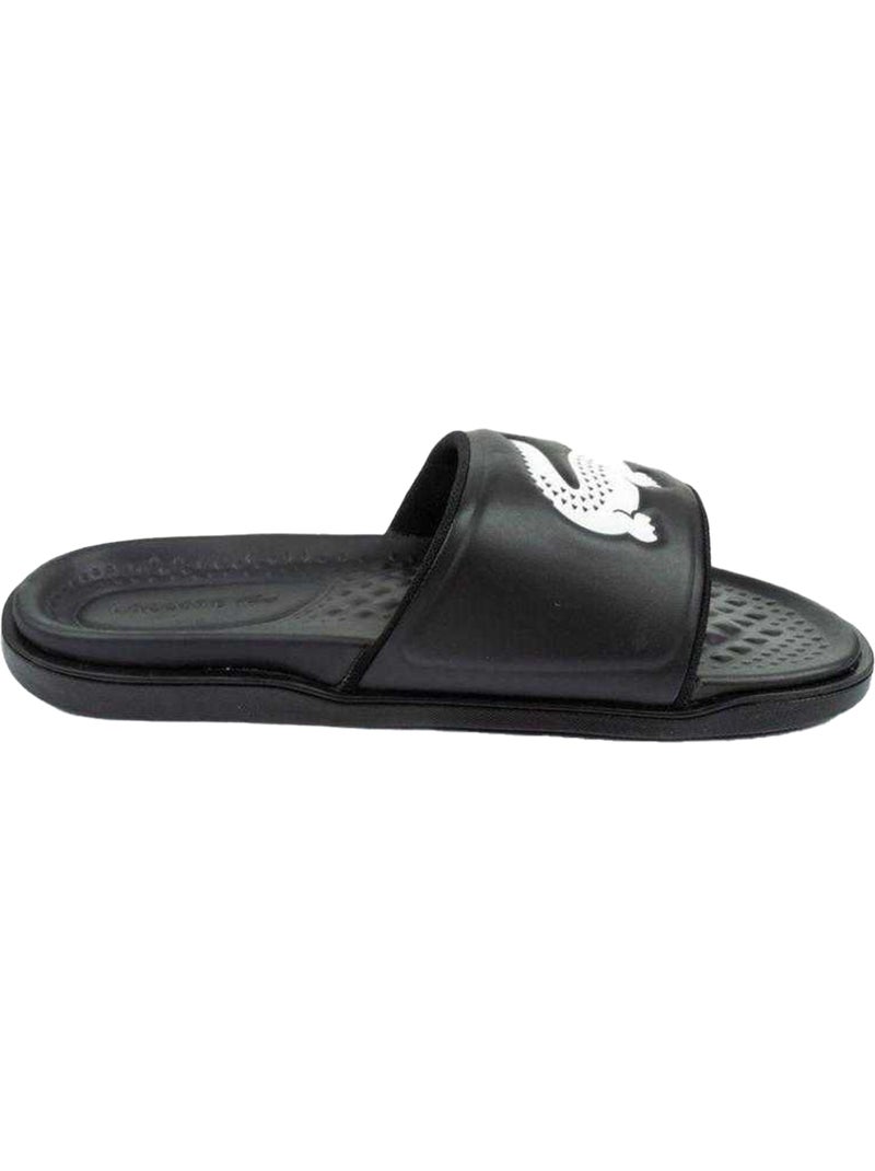 Lacoste - Claquettes CROCO DUALISTE Noir - Kiabi