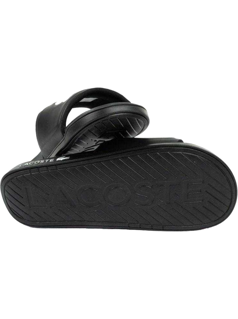 Lacoste - Claquettes CROCO DUALISTE Noir - Kiabi