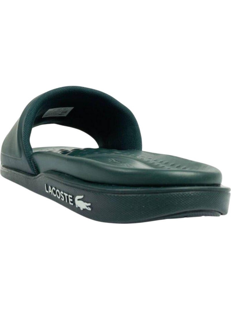Lacoste - Claquettes CROCO DUALISTE Vert - Kiabi