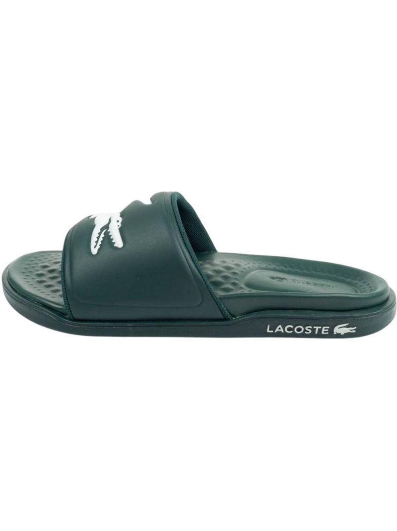 Lacoste - Claquettes CROCO DUALISTE Vert - Kiabi