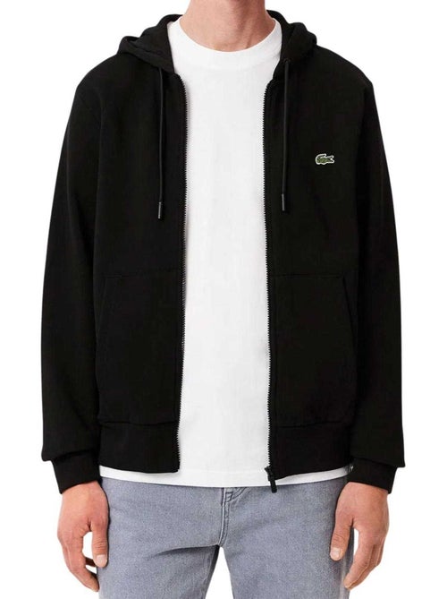 Lacoste - Veste à capuche motif/style Logo brodé - Kiabi