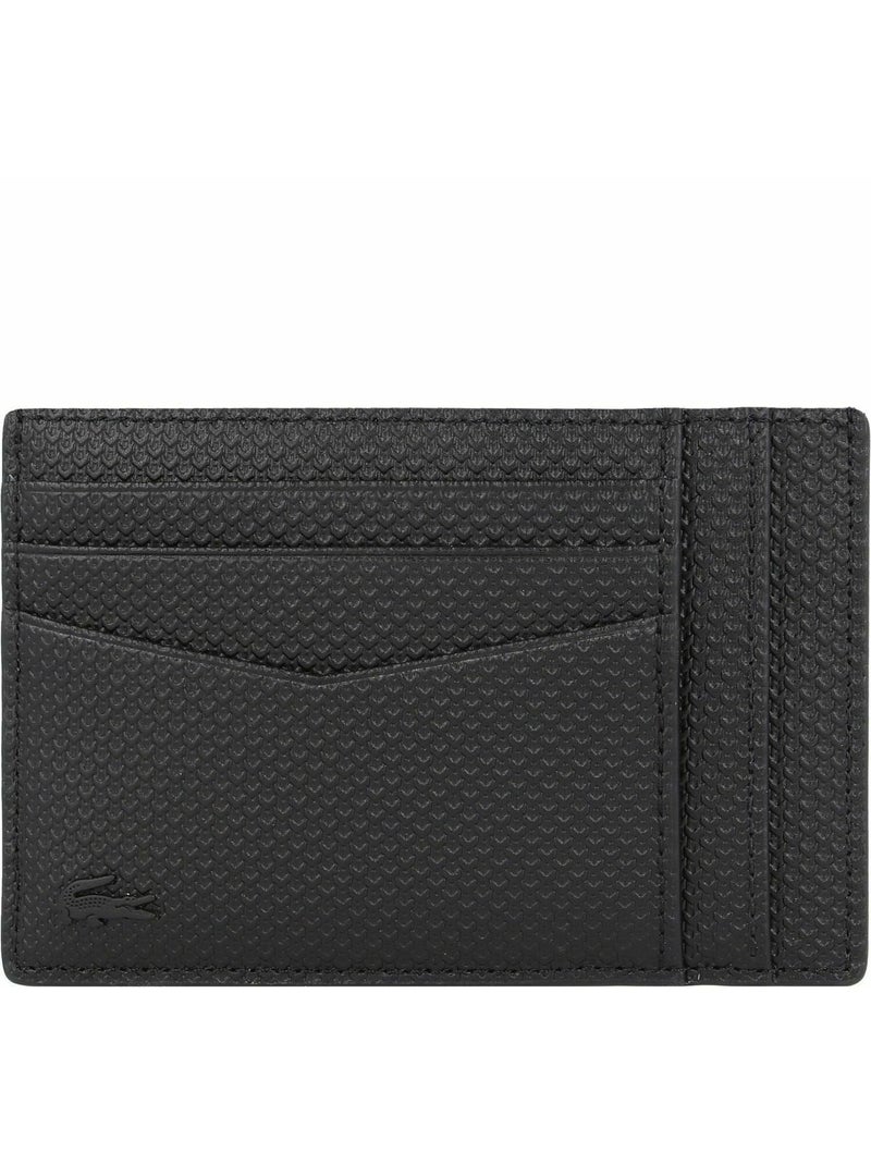 Lacoste Porte Cartes Cuir Chantaco Homme Noir - Kiabi