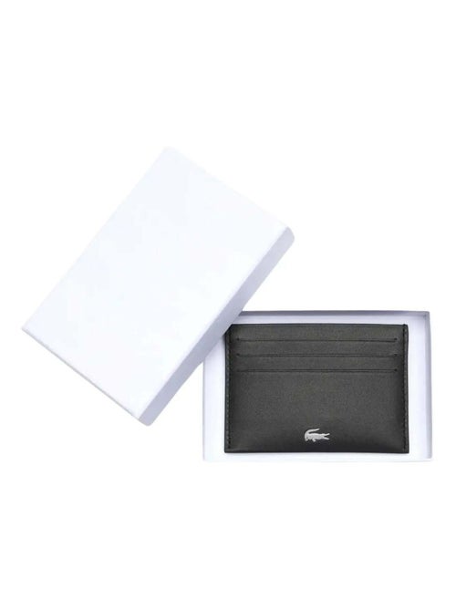 Lacoste Porte cartes Fitzgerald cuir de vachette - Kiabi