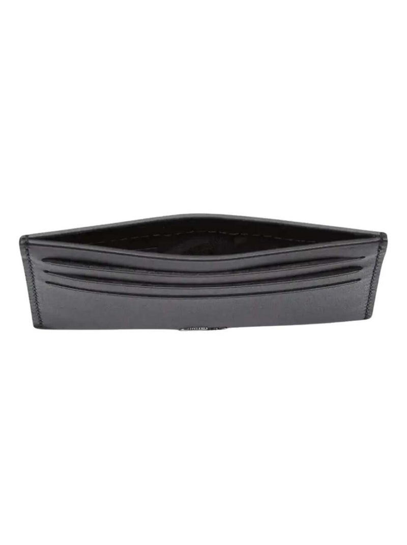 Lacoste Porte cartes Fitzgerald cuir de vachette Noir - Kiabi