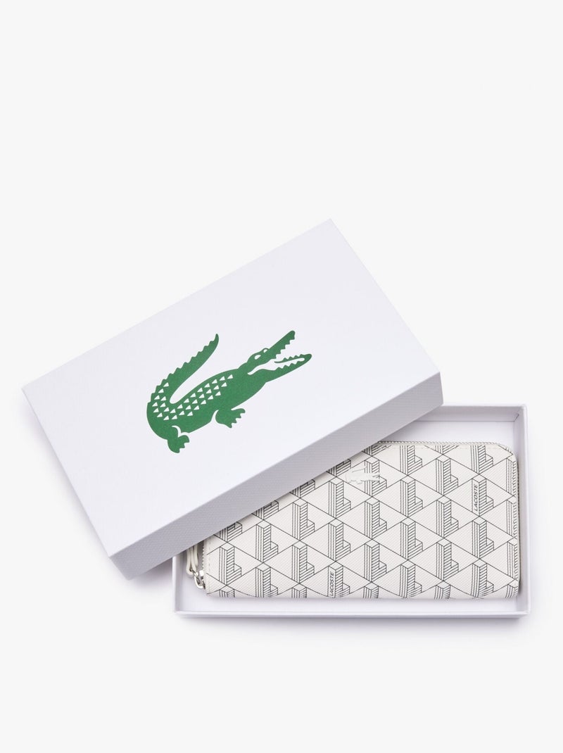 Lacoste Porte-monnaie Daily Lifestyle  Laque/Lotus Blanc - Kiabi