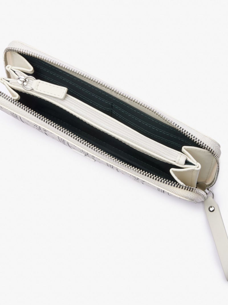 Lacoste Porte-monnaie Daily Lifestyle  Laque/Lotus Blanc - Kiabi