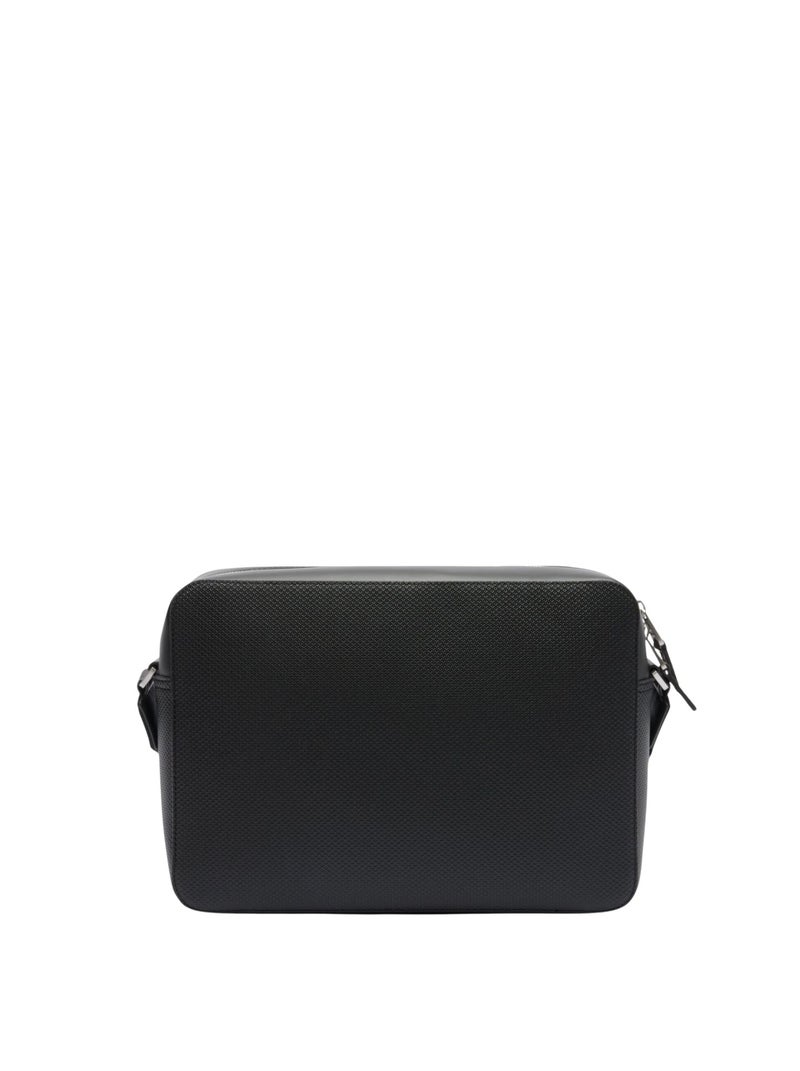Lacoste Sac à bandoulière Chantaco en cuir Noir - Kiabi