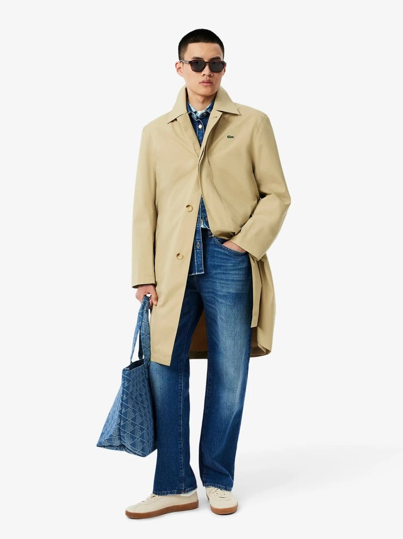 Lacoste Sac Cabas XL Summer Pack  Mono Jacquard Denim Bleu - Kiabi