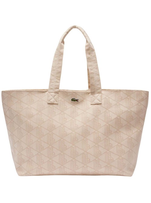 Lacoste Sac Cabas XL Summer Pack Mono Jaquard Blanc - Kiabi Lacoste Sac Cabas XL Summer Pack Mono Jaquard Blanc - Kiabi