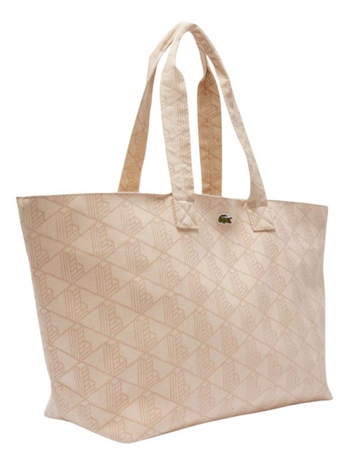 Lacoste Sac Cabas XL Summer Pack Mono Jaquard Blanc - Kiabi Lacoste Sac Cabas XL Summer Pack Mono Jaquard Blanc - Kiabi