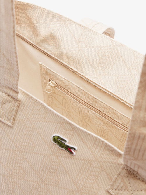 Lacoste Sac Cabas XL Summer Pack Mono Jaquard Blanc - Kiabi Lacoste Sac Cabas XL Summer Pack Mono Jaquard Blanc - Kiabi