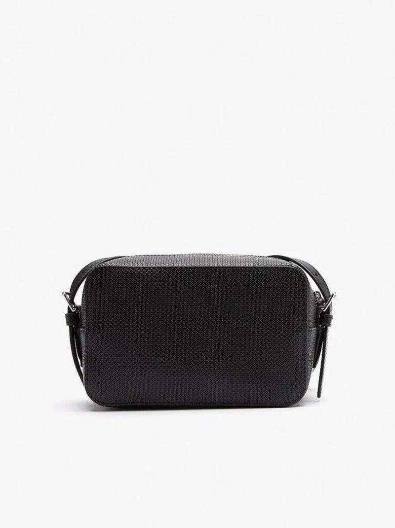 Lacoste Sac trotteur piqué Cuir unisexe  Chantaco Noir - Kiabi