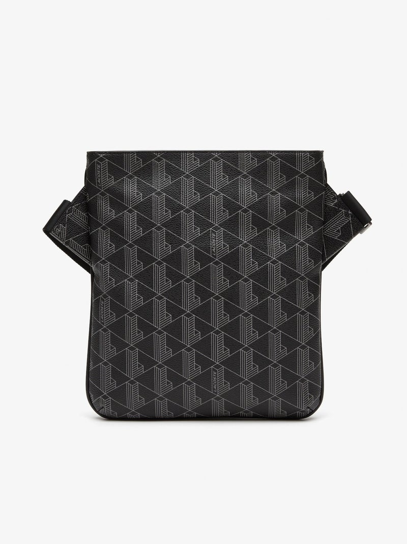 Lacoste Sacoche Bandoulière The Blend Monogramme Noir - Kiabi