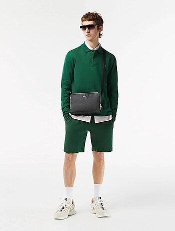 Lacoste Sacoche cuir homme Chantaco