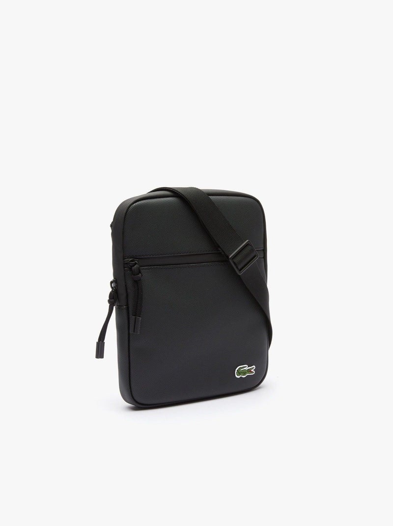 Lacoste Sacoche Homme zippé LCST Noir - Kiabi